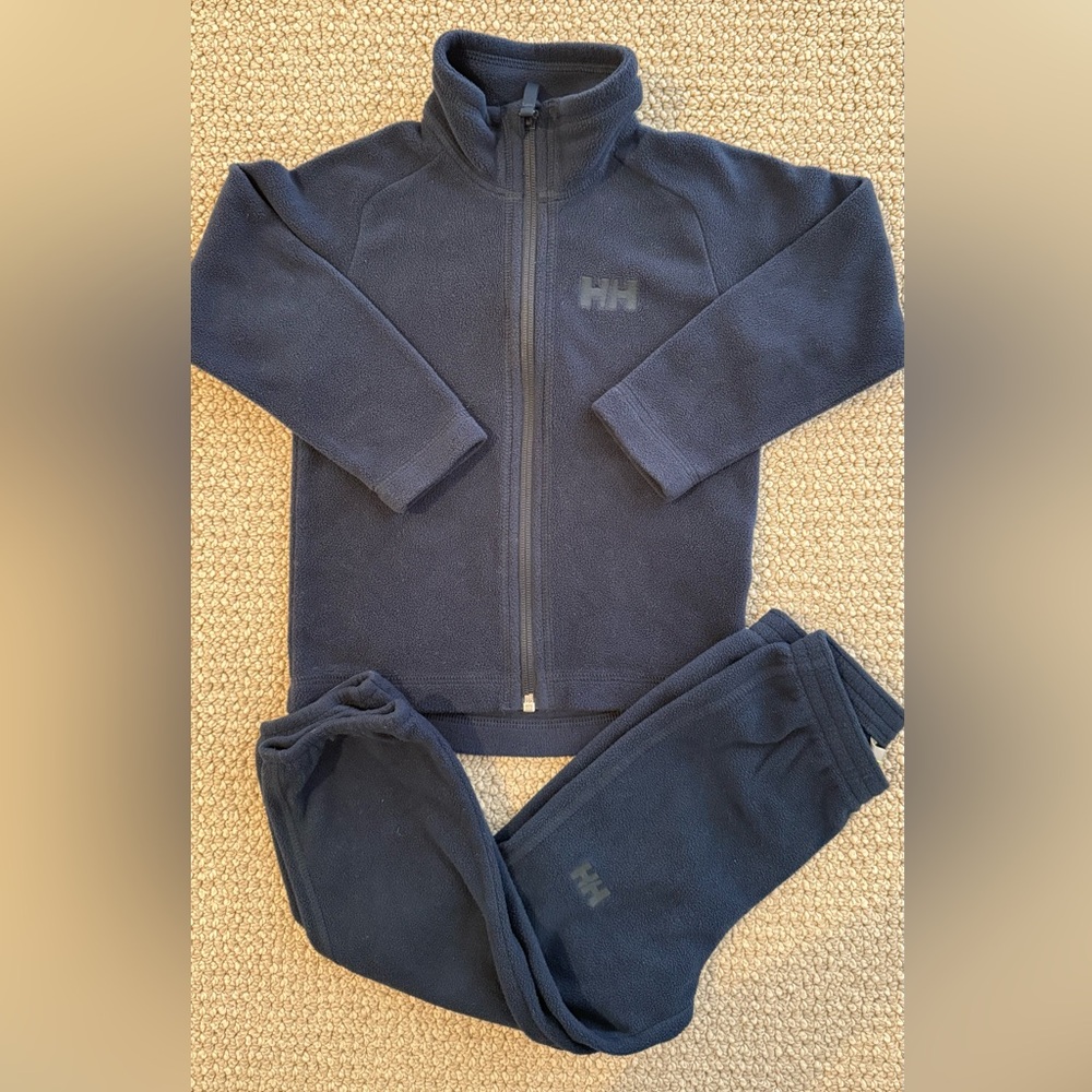 Helly Hansen 3T Navy Blue Fleece Jacket & Pants Set